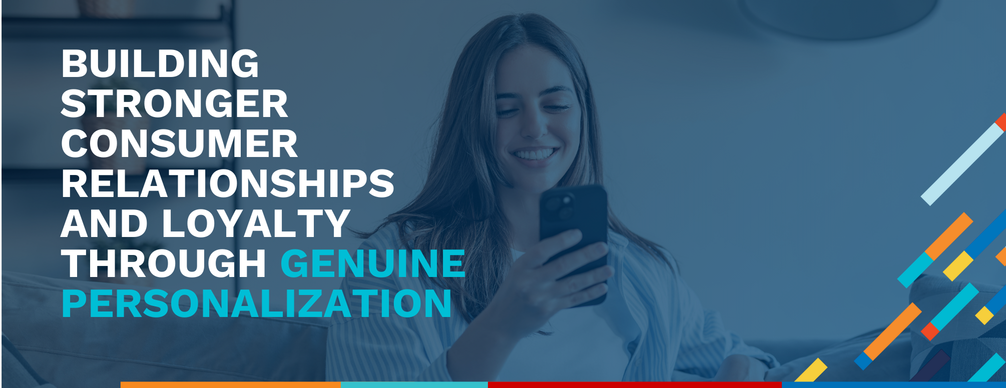 Woman Looking at Phone Smiling