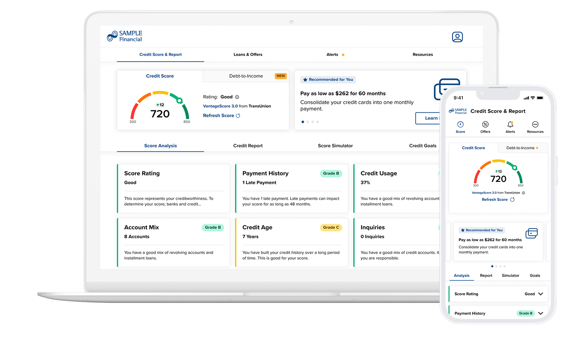 Loan Application Has Been Approved Credit Card Line Screen